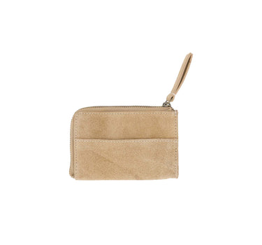 suede pasjeshouder | grey oyster