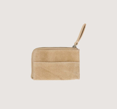 suede pasjeshouder | grey oyster