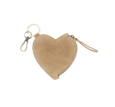 suede hartjes portemonnee | grey oyster