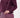 Clutch mit Herzspiegel | Aubergine