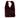 fluffy tas met PU detail | burgundy