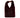 fluffy tas met PU detail | burgundy