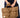 padded puffer tas met hart hanger | hazelnut