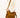 suede tas met knoop detail | mid brown