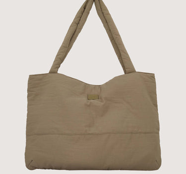 nylon shopper bag bulky | soft sand