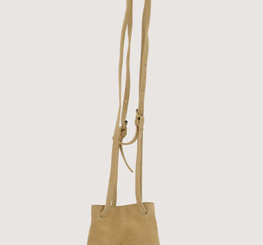 suede mini bag | beige