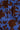 pofmouw jurk met ikat bloemprint van Zusss in blauw-bruin.