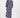 pofmouw jurk met ikat bloem print | blue / brown