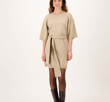 Strickkleid mit Raglanärmeln | Grey Oyster
