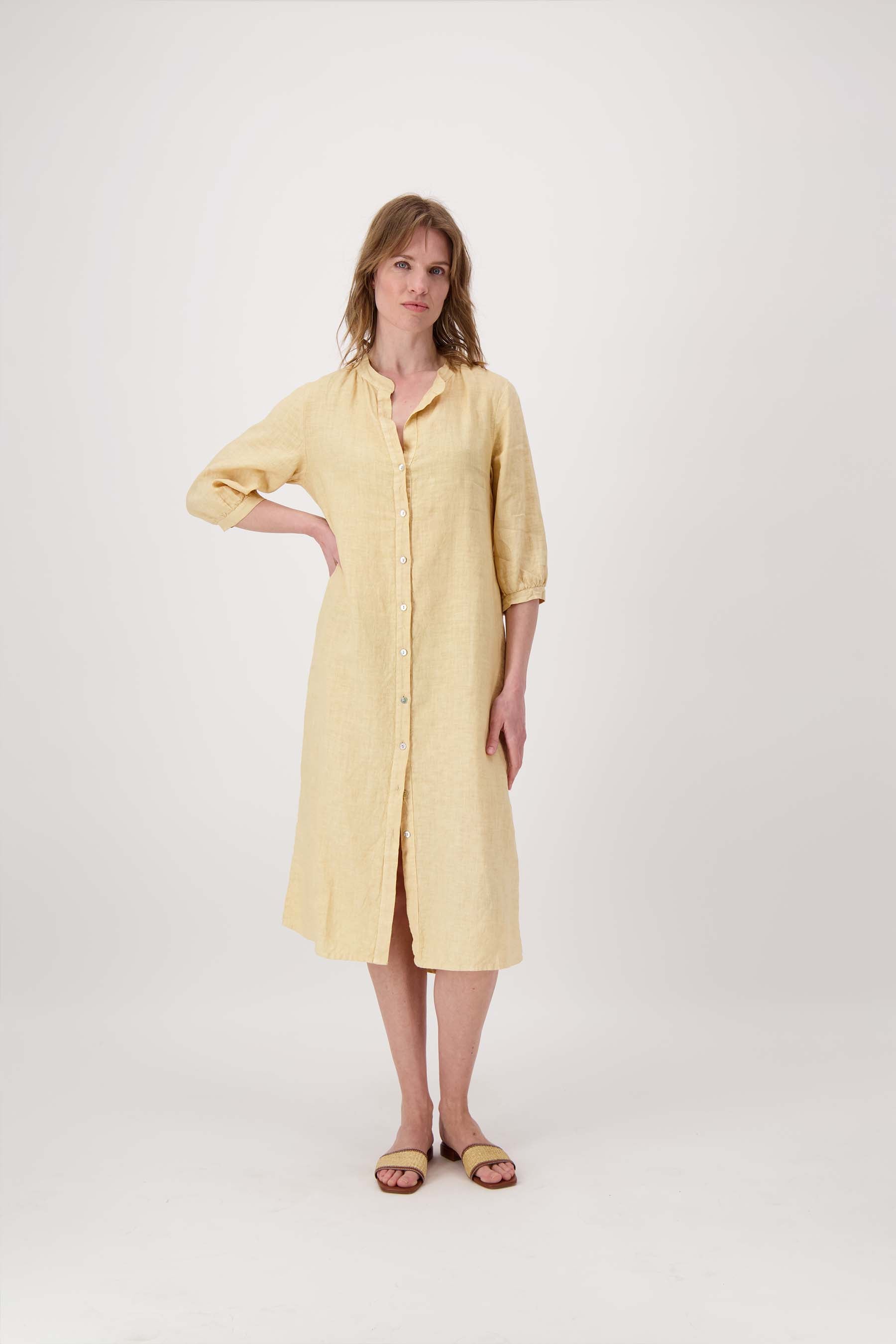 Jurk Zussss Kleding MAXI JURK MET IKAT PRINT ZAND/ROODBRUIN M Le Sable