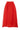 Coral ramie skirt by Zusss; long, loose-fitting A-line skirt with an elastic waistband.