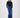 lange denim stretch rok | mid blue denim