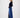 lange denim stretch rok | mid blue denim