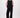 linen pants with tape details | black