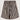 streep short met riem | zwart van Zusss, korte broek met verticale strepen en achterzak.