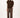 nette broek met glitter steentje | dark taupe