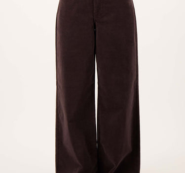 corduroy broek wideleg | dark choco