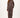 tweed stretch broek met naad middenvoor | dark choco