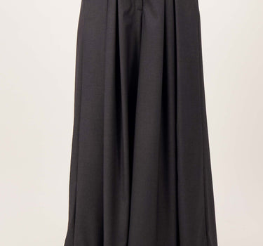 Wijde Broek met Plooi | iron grey