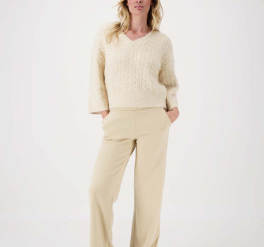 herringbone pants | beige