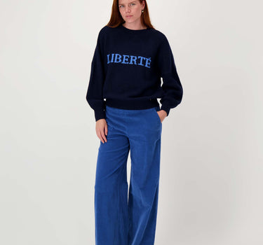 Cordhose mit Elasthan | sporty blue