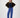 Hose mit Nadelstreifenmuster | Marineblau / Off-White