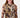mesh top with stain print | chocolate / sand / light pink