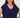 V-neck top with lurex trim | summer navy