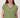 V-neck top with lurex trim | light moss green