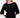 jersey ballonmouw met knoop | black