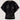 organza top raglan | black van Zusss, transparante stof met zebra-achtig patroon en ruime mouwen.