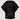 organza top raglan | black van Zusss, transparant met golvend patroon en losse pasvorm.