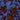 top ikat print | blue / brown van Zusss, zachte katoenen stof met bloemachtig ikatpatroon