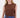 singlet met lurex boord | brown