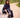 boothals top met bies en vlindermouw | dark navy