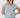V hals top van crinkle stof | vergrijsd blauw