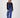 Weste mit Nadelstreifenmuster | Marineblau / Off-White