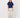 butterfly sleeve boat neck top in bouclé yarns | summer navy
