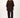 V hals vlindermouw trui | dark choco