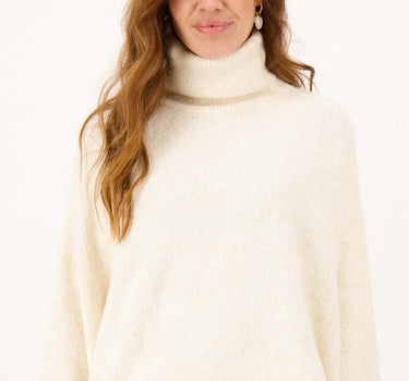long sweater with wide sleeves | off-white