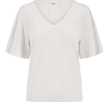 trui met vlindermouw | white