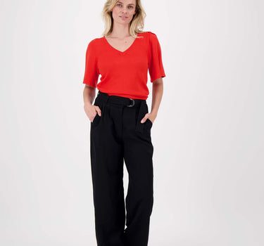 sweater with butterfly sleeves | red