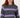 striped cable knit sweater with balloon sleeves | charcoal gray / mid purple