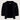 Vest met vleermuismouwen met broche | black van Zusss, gebreide vest met gouden broche.