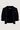 Vest met vleermuismouwen met broche | black van Zusss, gebreide vest met gouden broche.