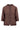 ramie ballon blouse | dark sand van Zusss, ramie stof met knopen, staande kraag en elastische mouwboorden.