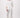 linnen blouse met rug detaill knopen | white