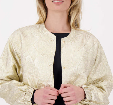 jacquard glans jasje | kit / zilver