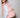 short bulky body warmer | light pink