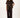mouwloos gilet fake fur half lang | dark choco